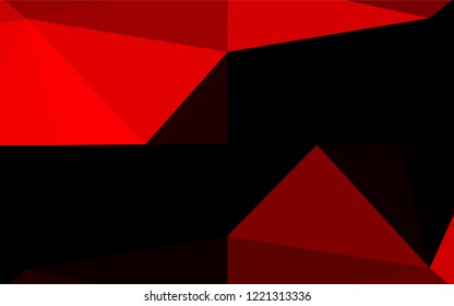 Light Red vector abstract mosaic pattern. A sample with polygonal shapes. A new texture for your design.