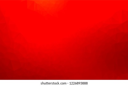 Light Red vector abstract mosaic backdrop. A sample with polygonal shapes. The polygonal design can be used for your web site.