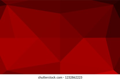 Light Red vector abstract mosaic pattern. A completely new color illustration in a vague style. Brand new style for your business design.