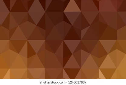 Light Red vector abstract mosaic background. Shining colorful illustration with triangles. Textured pattern for your backgrounds.