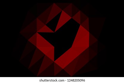 Light Red vector abstract mosaic pattern. A completely new color illustration in a vague style. Brand new design for your business.