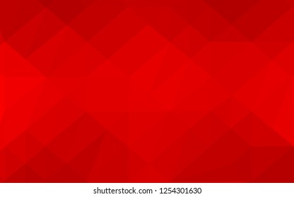 Light Red vector abstract mosaic background. A completely new color illustration in a vague style. Brand new style for your business design.