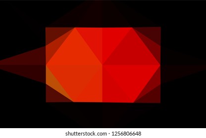Light Red vector abstract mosaic backdrop. Creative illustration in halftone style with gradient. The elegant pattern can be used as part of a brand book.