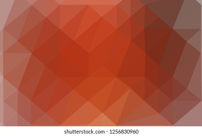 Light Red vector abstract mosaic backdrop. Colorful illustration in abstract style with gradient. Triangular pattern for your business design.