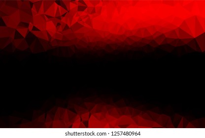 Light Red vector abstract mosaic background. Geometric illustration in Origami style with gradient.  The completely new template can be used for your brand book.