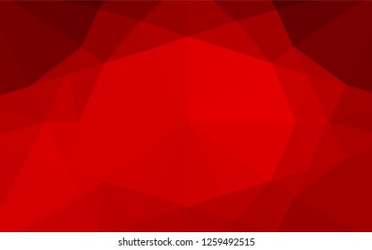 Light Red vector abstract mosaic pattern. Modern geometrical abstract illustration with gradient. Triangular pattern for your business design.