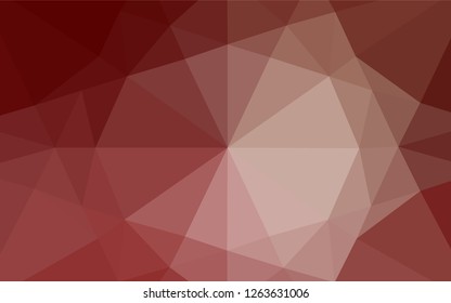 Light Red vector abstract mosaic background. An elegant bright illustration with gradient. The polygonal design can be used for your web site.