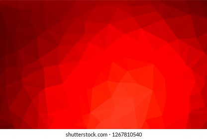 Light Red vector abstract mosaic background. A vague abstract illustration with gradient. The elegant pattern can be used as part of a brand book.