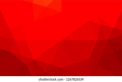 Light Red vector abstract mosaic background. Colorful illustration in abstract style with gradient. The textured pattern can be used for background.