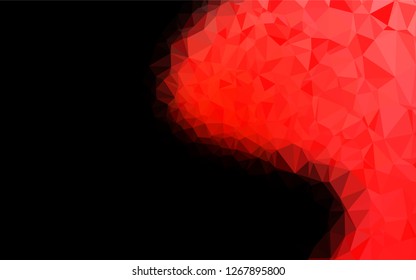 Light Red vector abstract mosaic background. Glitter abstract illustration with an elegant design. The completely new template can be used for your brand book.