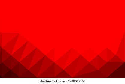 Light Red vector abstract mosaic backdrop. Colorful illustration in Origami style with gradient.  Brand new style for your business design.