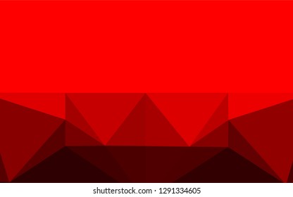 Light Red vector abstract mosaic pattern. A vague abstract illustration with gradient. A completely new design for your business.