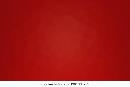 Light Red vector abstract mosaic backdrop. Shining colored illustration in a Brand new style. Triangular pattern for your business design.