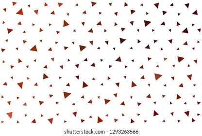 Light Red vector  abstract mosaic background. Colorful abstract illustration with triangles. A completely new design for your leaflet.