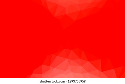 Light Red vector abstract mosaic background. A sample with polygonal shapes. Completely new design for your business.