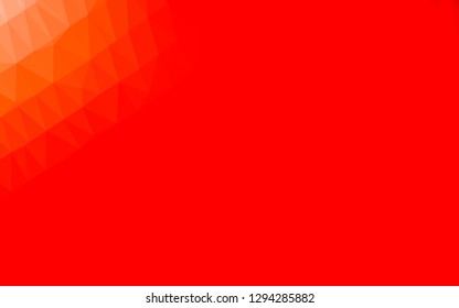 Light Red vector abstract mosaic pattern. A sample with polygonal shapes. Template for a cell phone background.