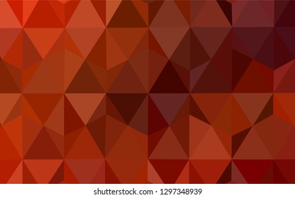 Light Red vector abstract mosaic backdrop. A sample with polygonal shapes. Template for cell phone's backgrounds.