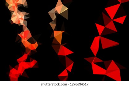 Light Red vector abstract mosaic backdrop. A sample with polygonal shapes. Textured pattern for background.