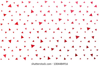 Light Red vector  abstract mosaic background. A sample with polygonal shapes. A completely new design for your leaflet.