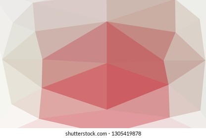 Light Red vector abstract mosaic pattern. Geometric illustration in Origami style with gradient. Brand new design for your business.