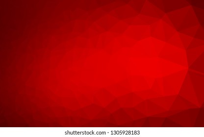 Light Red vector abstract mosaic background. Modern geometrical abstract illustration with gradient. Completely new template for your business design.