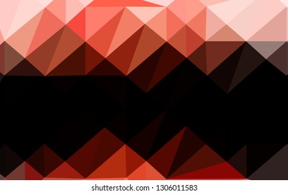 Light Red vector abstract mosaic pattern. Geometric illustration in Origami style with gradient. Brand new style for your business design.