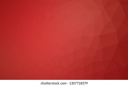 Light Red vector abstract mosaic pattern. A completely new color illustration in a vague style. Brand new style for your business design.