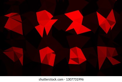 Light Red vector abstract mosaic backdrop. Glitter abstract illustration with an elegant design. New texture for your design.