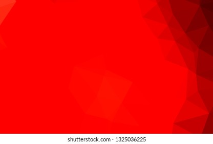 Light Red vector abstract mosaic pattern. Geometric illustration in Origami style with gradient. Completely new template for your business design.
