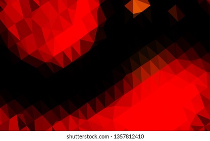 Light Red vector abstract mosaic background. Creative illustration in halftone style with gradient. New texture for your design.
