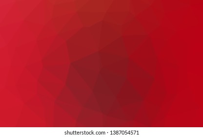 Light Red vector abstract mosaic pattern. A sample with polygonal shapes. Completely new design for your business.