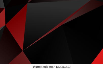 Light Red vector abstract mosaic background. Colorful illustration in Origami style with gradient.  Completely new design for your business.