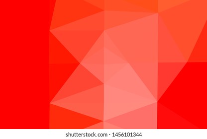 Light Red vector abstract mosaic background. Colorful abstract illustration with gradient. Completely new template for your business design.