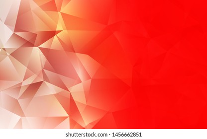 Light Red vector abstract mosaic pattern. Creative geometric illustration in Origami style with gradient. A new texture for your web site.