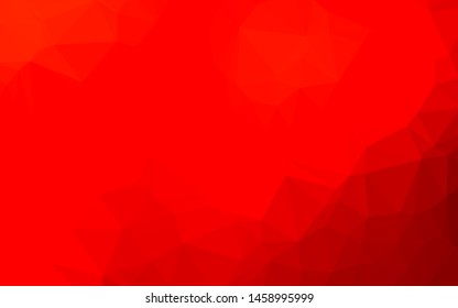 Light Red vector abstract mosaic backdrop. Creative illustration in halftone style with gradient. Completely new design for your business.