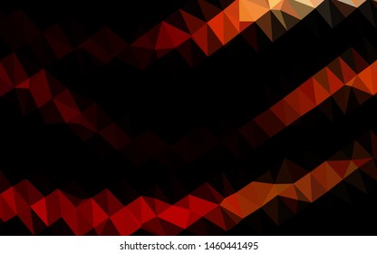 Light Red vector abstract mosaic backdrop. Geometric illustration in Origami style with gradient. Brand new design for your business.