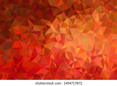 Light Red vector abstract mosaic pattern. A sample with polygonal shapes. A completely new design for your leaflet.