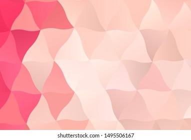 Light Red vector abstract mosaic background. Colorful illustration in polygonal style with gradient. Completely new template for your banner.
