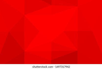 Light Red vector abstract mosaic pattern. Colorful illustration in abstract style with gradient. Brand new style for your business design.