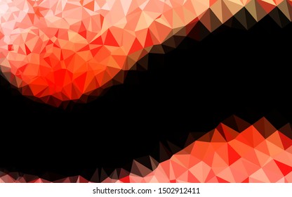 Light Red vector abstract mosaic pattern. Shining colored illustration in a Brand new style. Elegant pattern for a brand book.