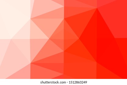 Light Red vector abstract mosaic pattern. Shining colored illustration in a Brand new style. Brand new design for your business.