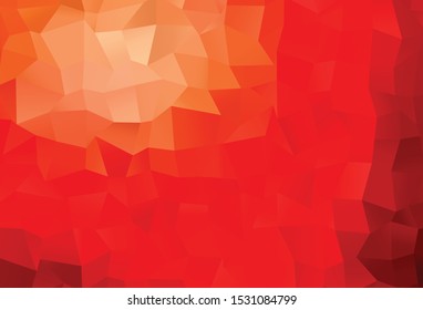 Light Red vector abstract mosaic background. Shining colored illustration in a Brand new style. Completely new design for your business.