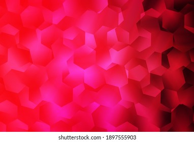Light Red vector abstract mosaic background. Creative illustration in halftone style with triangles. Template for cell phone's backgrounds.