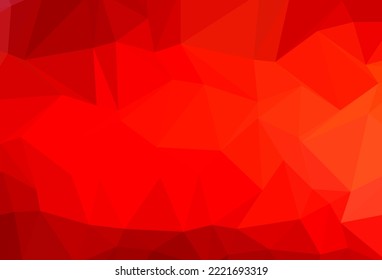 Light Red vector abstract mosaic pattern. Colorful illustration in Origami style with gradient.  New texture for your design.