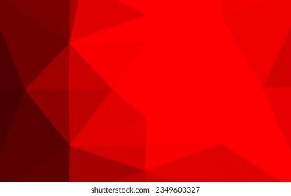 Light Red vector abstract mosaic background. Triangular geometric sample with gradient.  Triangular pattern for your business design.