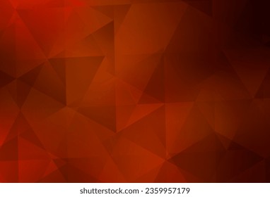 Light Red vector abstract mosaic backdrop. Colorful illustration in polygonal style with gradient. A completely new design for your leaflet.