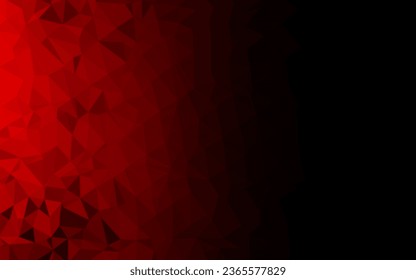 Light Red vector abstract mosaic background. Colorful illustration in Origami style with gradient.  Brand new design for your business.