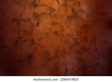 Light Red vector abstract mosaic pattern. Colorful illustration in abstract style with triangles. Triangular pattern for your design.