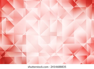 Light Red vector abstract mosaic backdrop. Colorful abstract illustration with triangles. Template for cell phone's backgrounds.