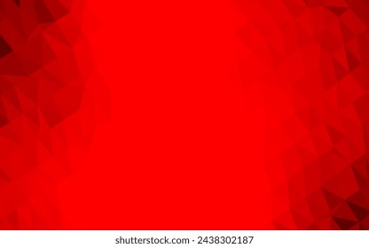 Fondo de mosaico abstracto vector rojo claro. Ilustración abstracta geométrica moderna con gradiente. Plantilla para tu libro de marca.